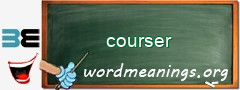 WordMeaning blackboard for courser